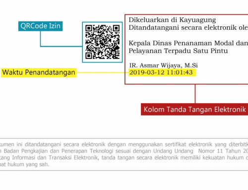 Penerapan Tanda Tangan Elektronik di DPMPTSP Kabupaten Ogan Komering Ilir